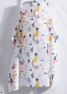 Couverture d’allaitement en coton imprimé tendance