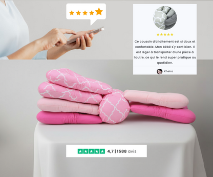 Coussin d'Allaitement confortable, ultra doux et évolutif 0-36 mois
