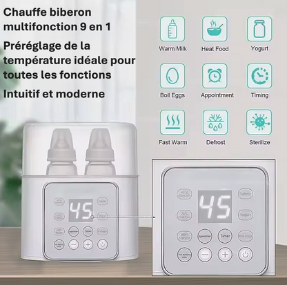 Chauffe-biberon multifonction 9 en 1 numérique